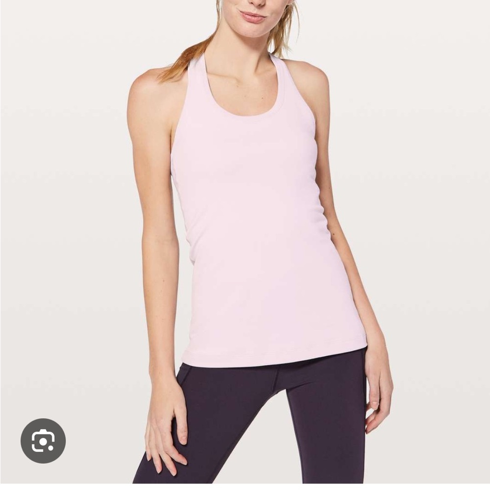 Pink cool racerback tank top lululemon